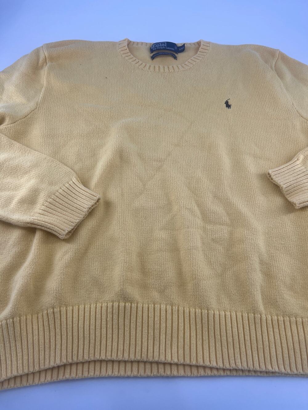 Ralph Lauren Sweater Mens XXL Yellow Pullover Preppy Ivy League Normcore Work